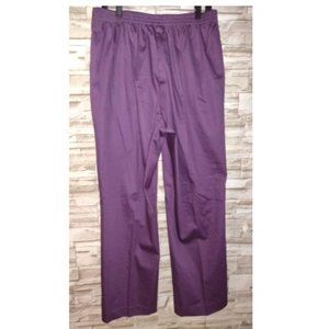 Women's Pants, Alfred Dunner Purple stylish Pants, size 14, 32" elastic waist